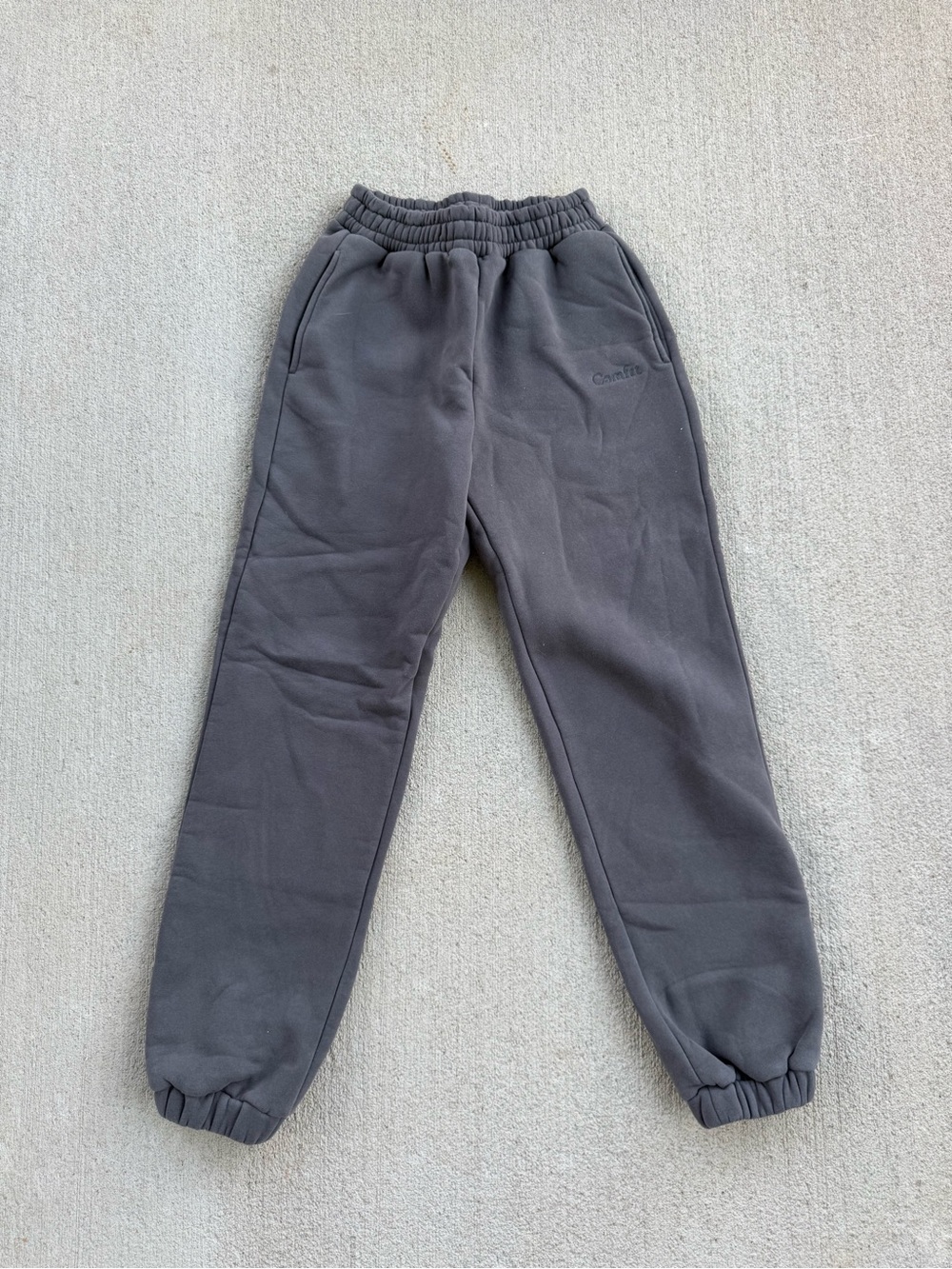 Men’s Comfrt Sweatpants Joggers Grey Size Small Plush Travel Pants